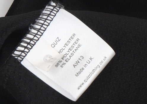 Quiz Women's Black Strappy Sleeveless Cocktail Dress