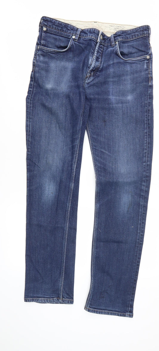French Connection Men's Blue Straight Jeans