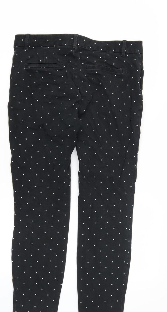 Womens UK Size 8 Gap Slim Fit Ankle Black Trousers