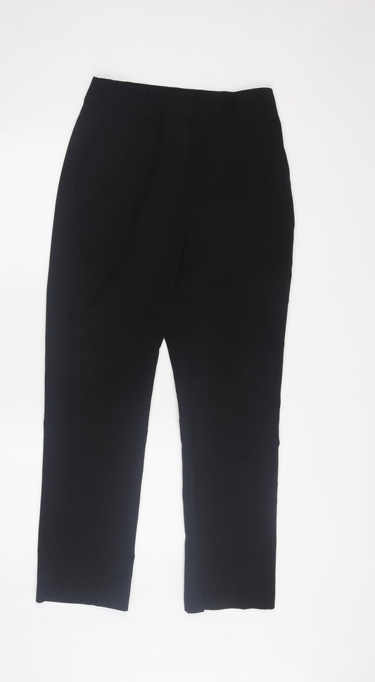 Womens UK Size XS ASOS DESIGN Regular Fit Casual Workwear Black Trousers