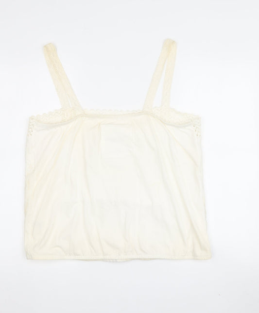 Falmer Heritage Ivory Camisole, Women's Size 18, Lace Accents