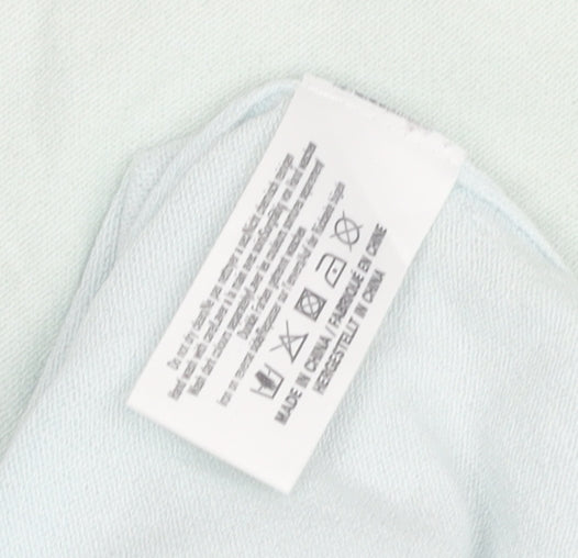 Womens UK Size L Planet Green Basic T-Shirt