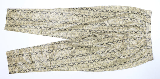 Womens UK Size 12 PRETTYLITTLETHING Beige Trousers