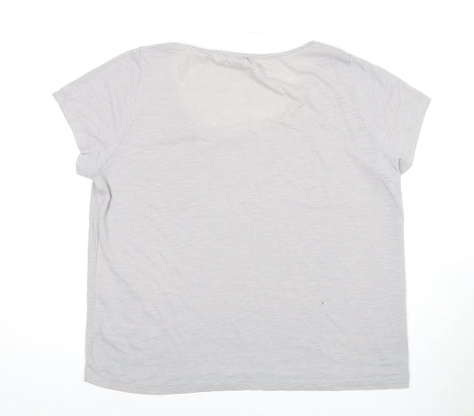 Crew Clothing Co. Women's Grey T-Shirt Size 16