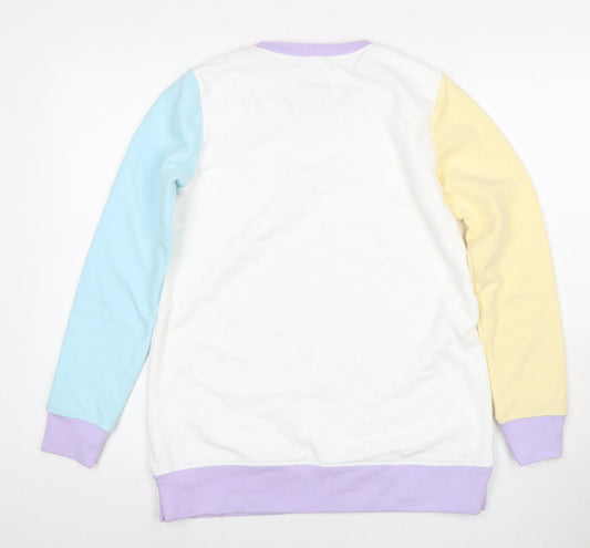 Womens UK Size XS Lands' End Multicoloured Pullover Sweatshirt