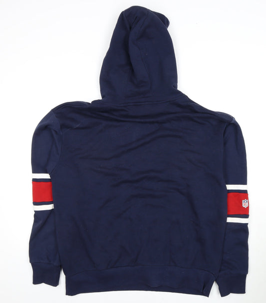 Primark Men's Blue NFL Patriots Hoodie M