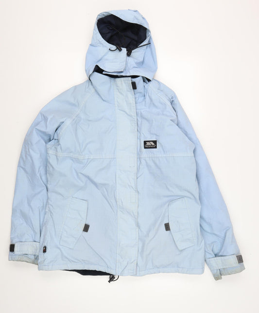 Unisex Adults UK Size L Trespass Blue Parka Coat