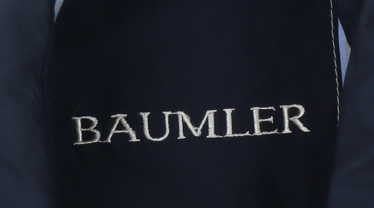 Mens UK Size 52 Baumler Blue Overcoat