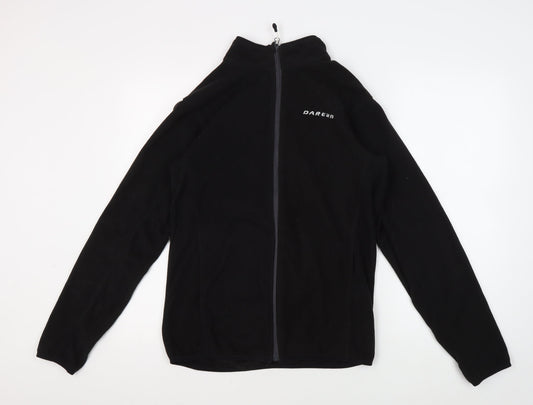 Additional front view of Dare 2b Men's Black Fleece Basic Jacket S Regular Fit