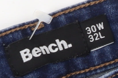 Bench Men's Blue Skinny Jeans 30W 32L