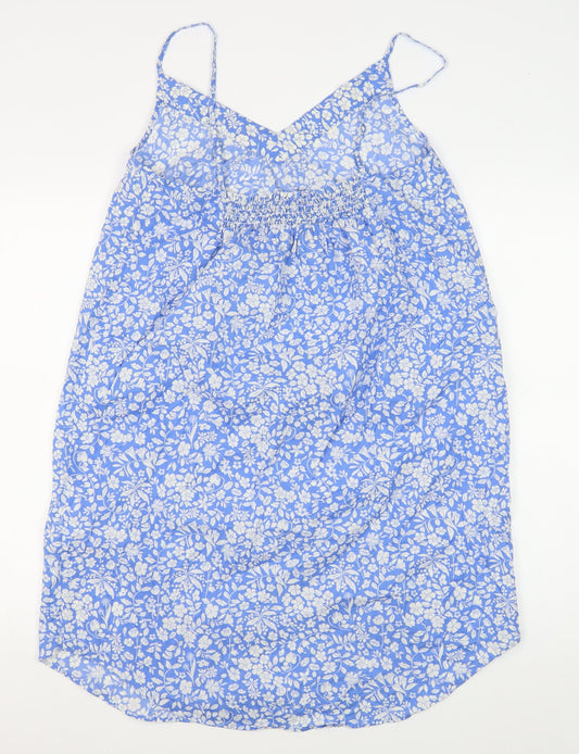 Joules Women's Blue Floral Slip Dress UK 14