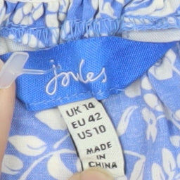 Joules Women's Blue Floral Slip Dress UK 14