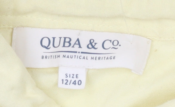 Quba & Co. Women's Yellow Button-Up Shirt