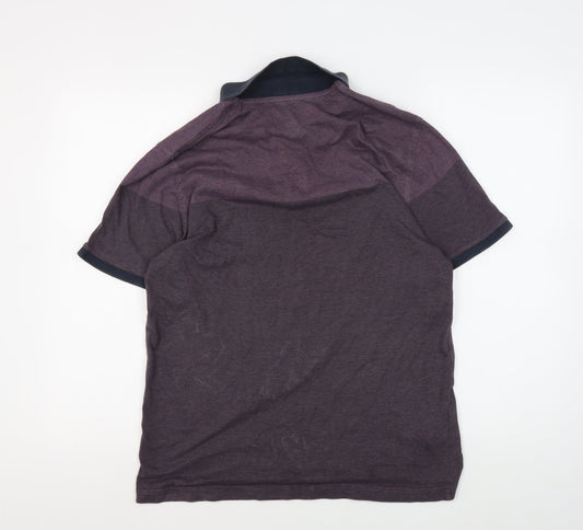 Penguin Men's Purple Polo, L, Cotton Short Sleeve