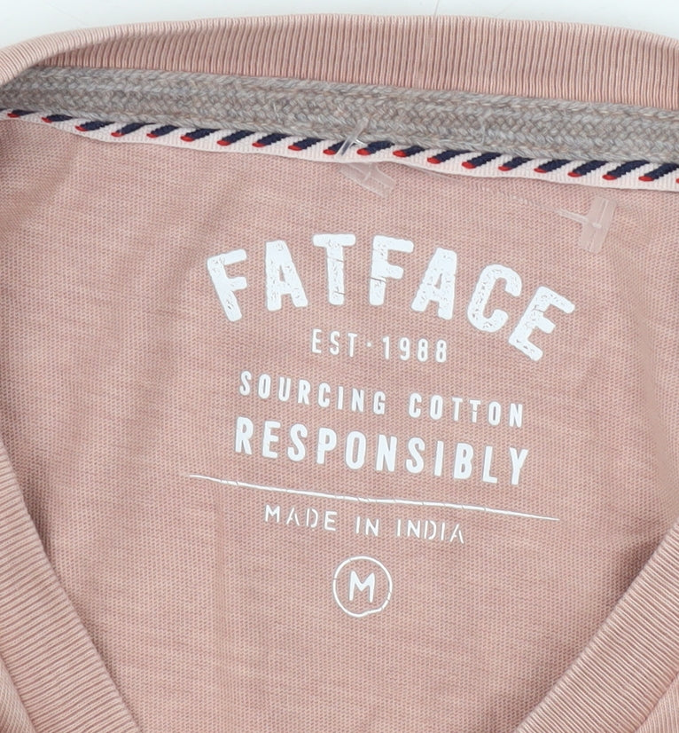Mens UK Size M FatFace Pink T-Shirt
