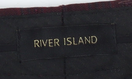 River Island Men's Brown Check Trousers Size 32