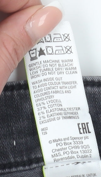 Womens UK Size 12 Marks and Spencer Regular Fit Skinny Black Jeans