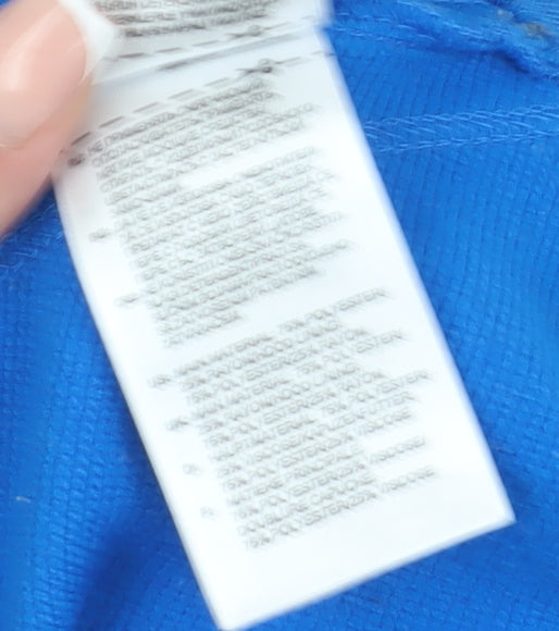 Adidas Men's Blue Full Zip Hoodie, Size M