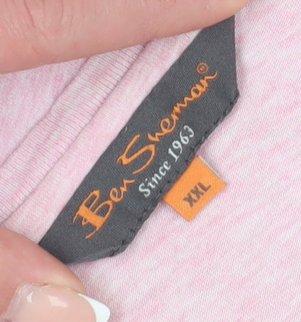 Mens UK Size 2XL Ben Sherman Pink T-Shirt
