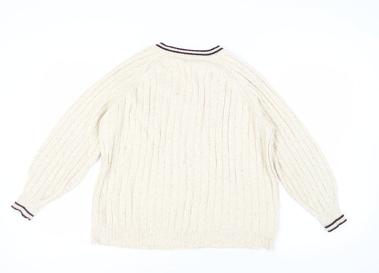 Womens UK Size L NEXT Ivory Pullover Jumper