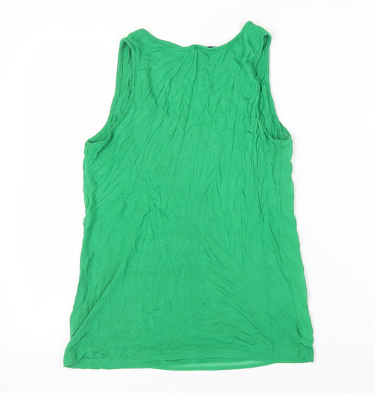 Womens UK Size 10 Warehouse Green Basic Tank
