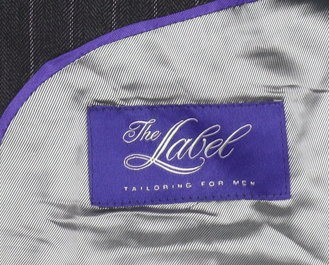 Mens UK Size 42 The Label Regular Black Suit Jacket
