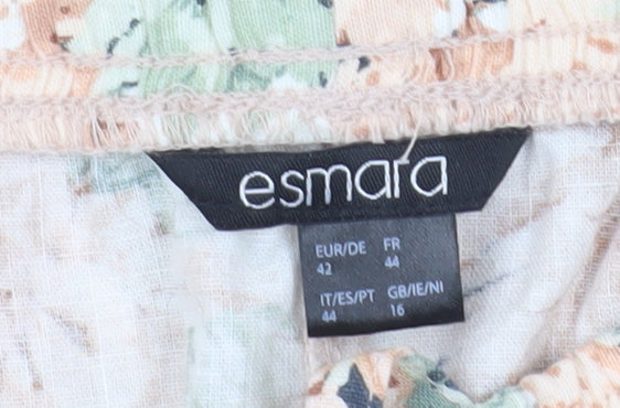 Esmara Women's Floral Skirt - Size 16, Cotton, Casual Wear