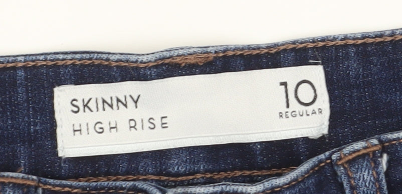 Next Women's Blue Skinny High-Rise Jeans Size 10