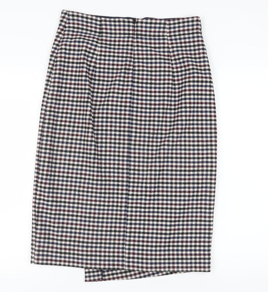 Marks and Spencer Women's Check Pencil Skirt Size 12