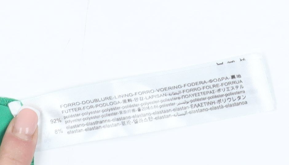 Bershka Women's Green XS Culotte Shorts