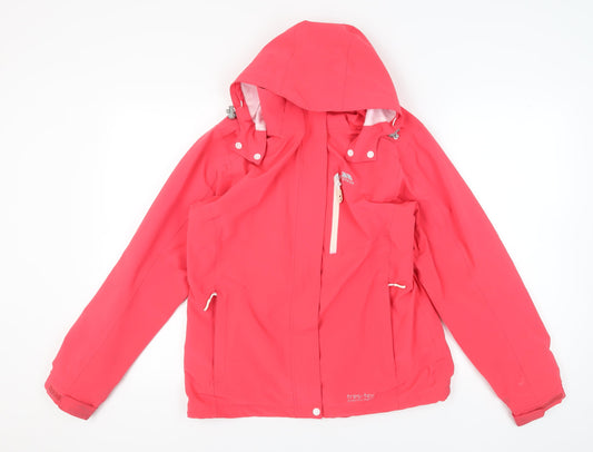 Womens UK Size L Trespass Pink Parka Coat