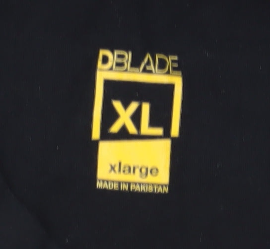 DBLADE Men's Black XL Graphic Print T-Shirt