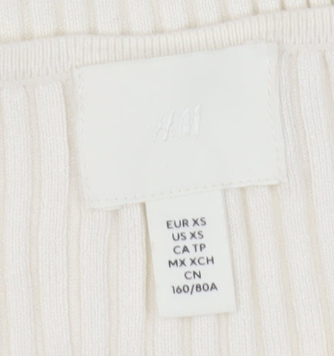 Womens UK Size XS H&M Ivory Pullover Jumper