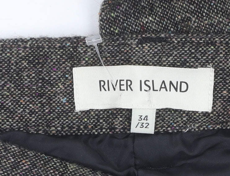 River Island Men's Wool Trousers 34 Waist