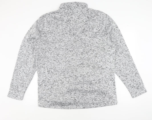 Mens UK Size L atlasformen Grey Pullover Sweatshirt