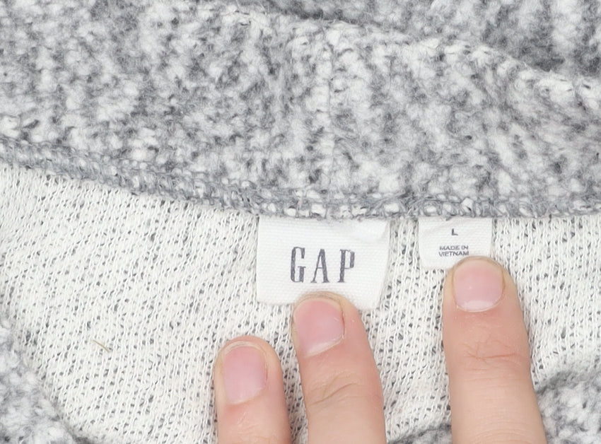 Gap Women's Grey Knit Sweatshirt Size 12