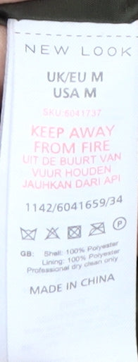 New Look Women’s Green Zip-Up Jacket - M