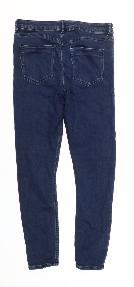 Back view of ASOS Women's Blue Skinny Jeans, size 30/32