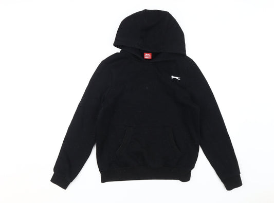 Slazenger Boys Black Pullover Hoodie 11-12 Years