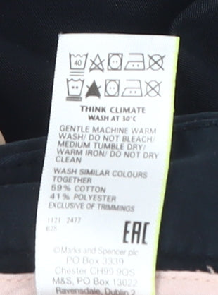 Womens UK Size 10 Marks and Spencer Black Trousers