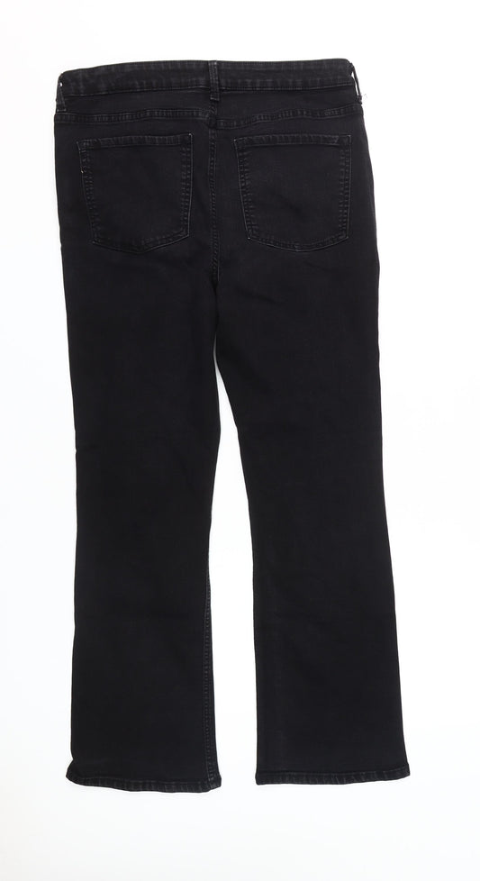 Marks and Spencer Men's Black Bootcut Jeans 16