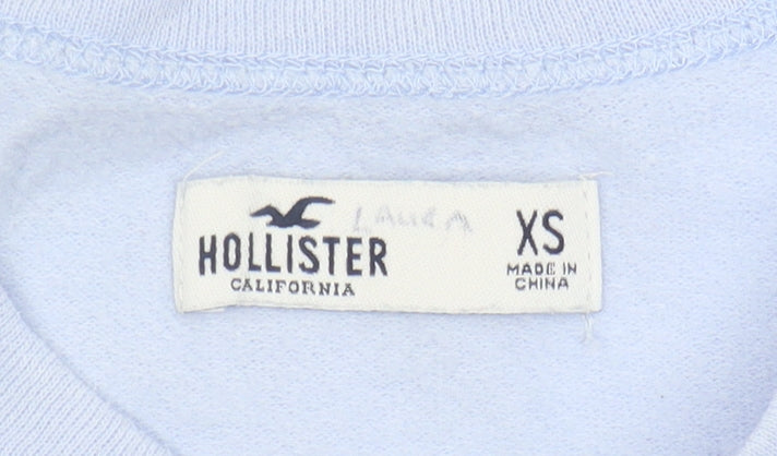 Hollister Women's Blue XS Graphic Print Sweatshirt