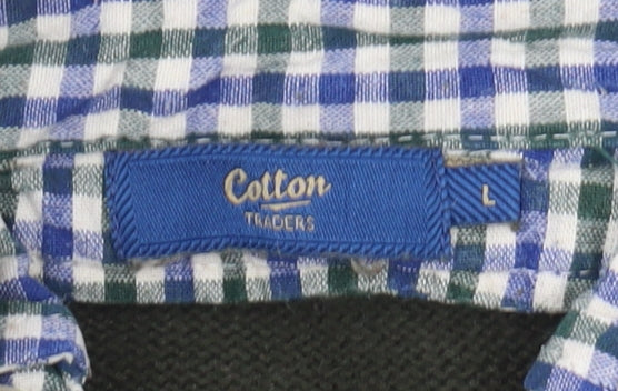 Cotton Traders Men's Green L Pullover Jumper