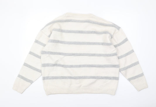 Womens UK Size L Marks and Spencer Ivory Pullover Jumper