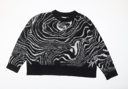 Womens UK Size L Topshop Black Pullover Jumper