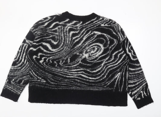 Womens UK Size L Topshop Black Pullover Jumper