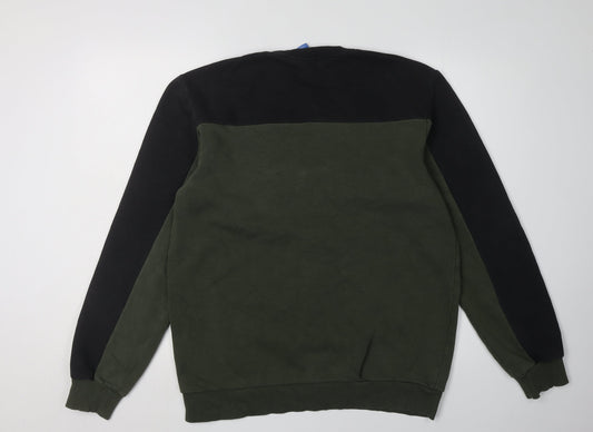 Adidas Men's Green M Graphic Print Sweatshirt