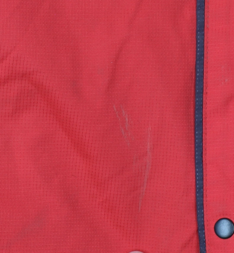 Mens UK Size S Polaris Red Windbreaker Coat