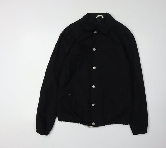 Womens UK Size S Pull & Bear Black Basic Jacket