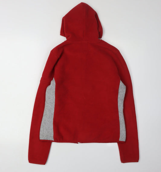 GAP Women's Red Fleece Hoodie Jacket Size S